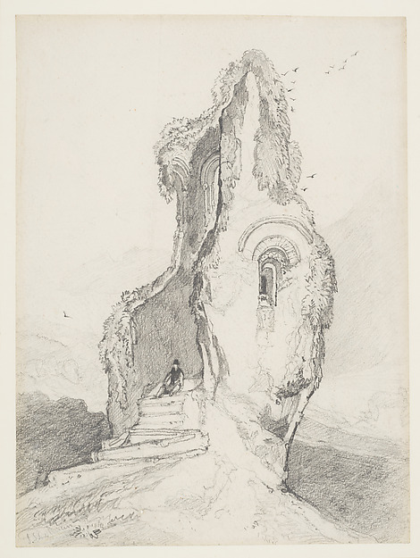 John Sell Cotman, A figure resting in a ruined tower