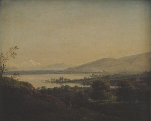 Jens Juel, Udsigt over Lac Léman mod Mont Blanc og Genève