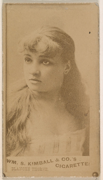 William S. Kimball & Company, Blanche Thorne, from the Actresses series (N203) issued by Wm. S. Kimball & Co.