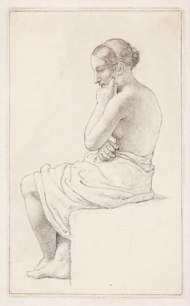 C.W. Eckersberg, Studie af en siddende halvnøgen kvinde