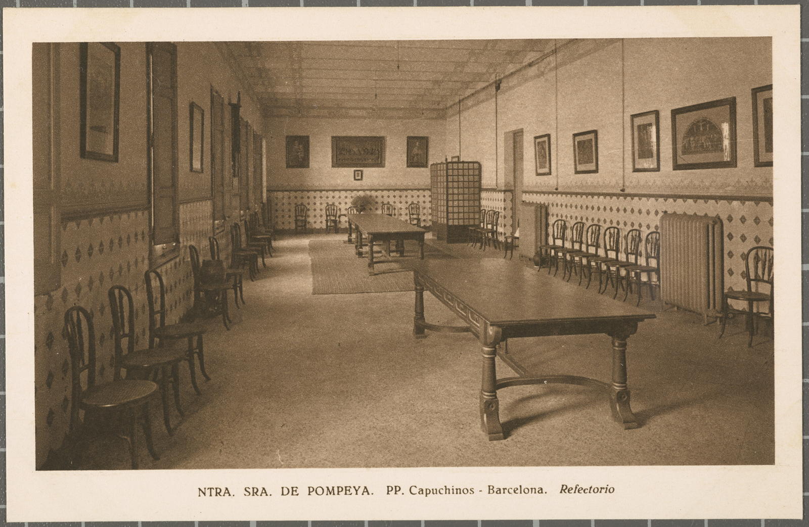 Desconegut, NTRA. SRA. POMPEYA. PP. Capuchinos - Barcelona. Refectory