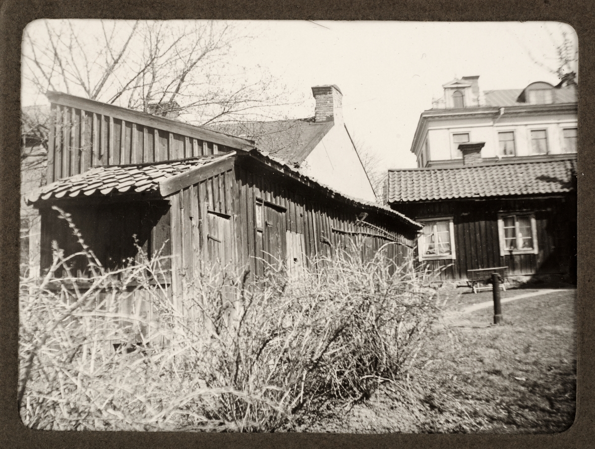 August Fredrik Schagerström, "Upsala. Gårdsinteriör No 15 Kungsgatan", kvarteret Örtedalen, Uppsala 1929