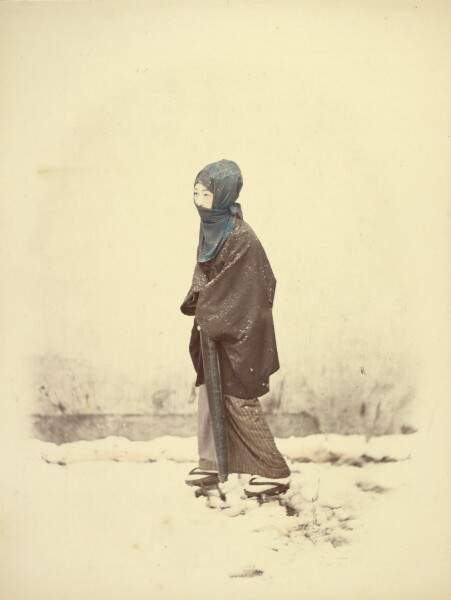 Felice Beato, Woman in Winter Dress