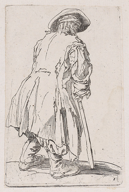 Anonymous, Reverse Copy of Le Vieux Mendiat a une Seule Béquille (The Old Beggar with One Crutch), from Les Gueux suite appelée aussi Les Mendiants, Les Baroni, ou Les Barons (The Beggars, also called the Barons)