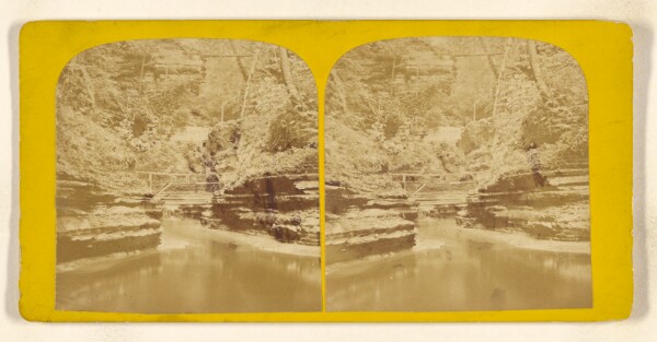 John B. Heywood, Frowning Cliff. [Freer's Glen, Watkins, Schuyler Co. Section Fifth - Glen Difficulty, New York]
