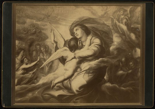 Wirtz Antoine Joseph, Antoine-Wiertz-Museum, Brüssel Gemälde: Ansicht, Gemälde »Wiedersehen im Himmel» von Wirtz