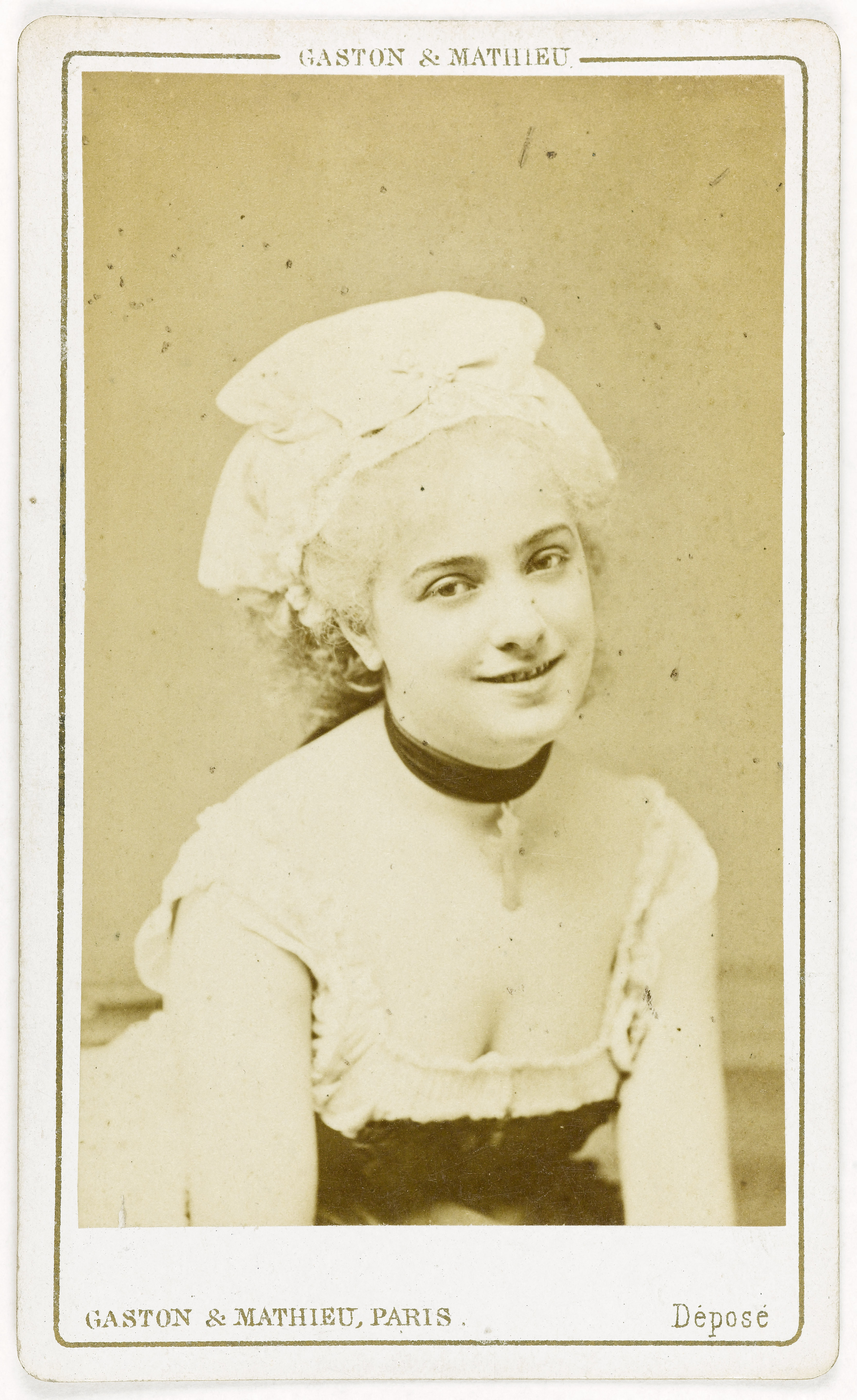 Gaston & Mathieu, Portrait de Théo, (Cécile Piccolo, épouse de Mr Vacher, dite), (1854-après 1901), (actrice)