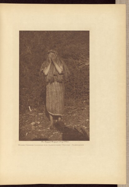 Edward S. Curtis, Woman Shaman Looking for Clairvoyant Visions - Clayoquot