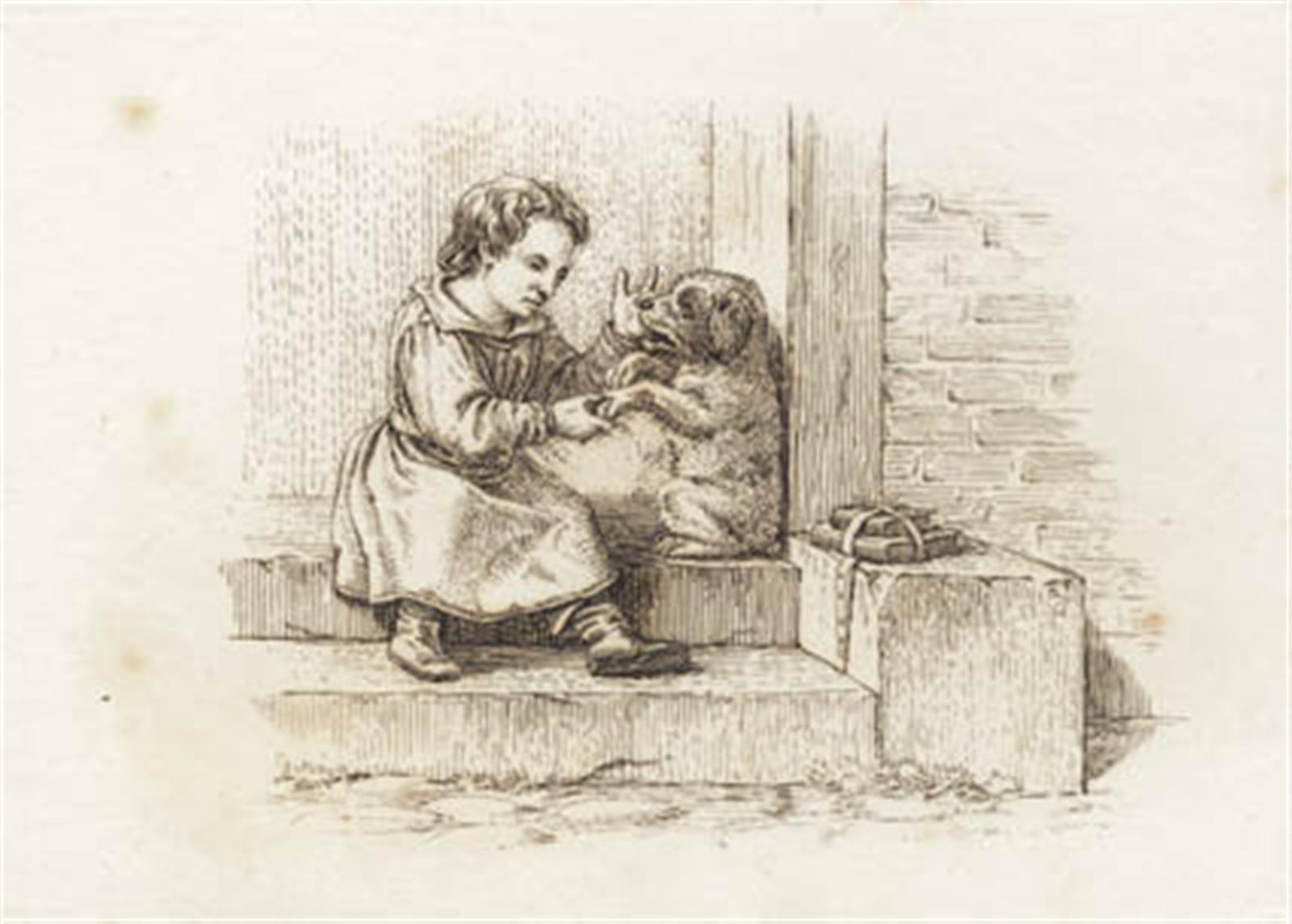Martinus Rørbye, Illustration til "Halvhundrede Fabler for Børn" af Hey