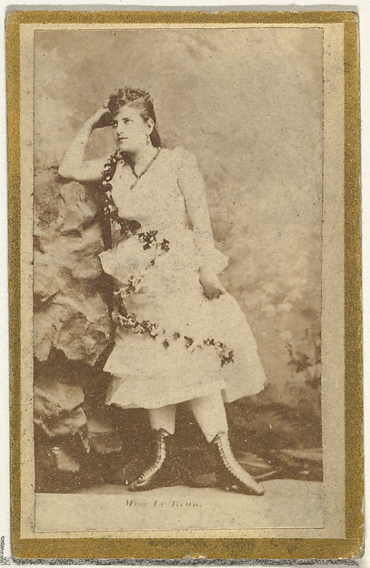 Allen & Ginter, From the Actresses and Celebrities series (N60, Type 2) promoting Little Beauties Cigarettes for Allen & Ginter brand tobacco products