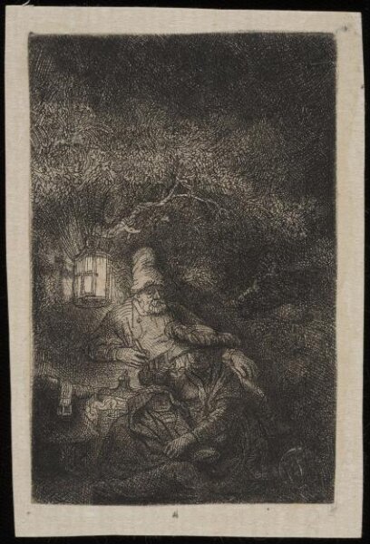 Rembrandt van Rijn, The Rest on the Flight: a night piece