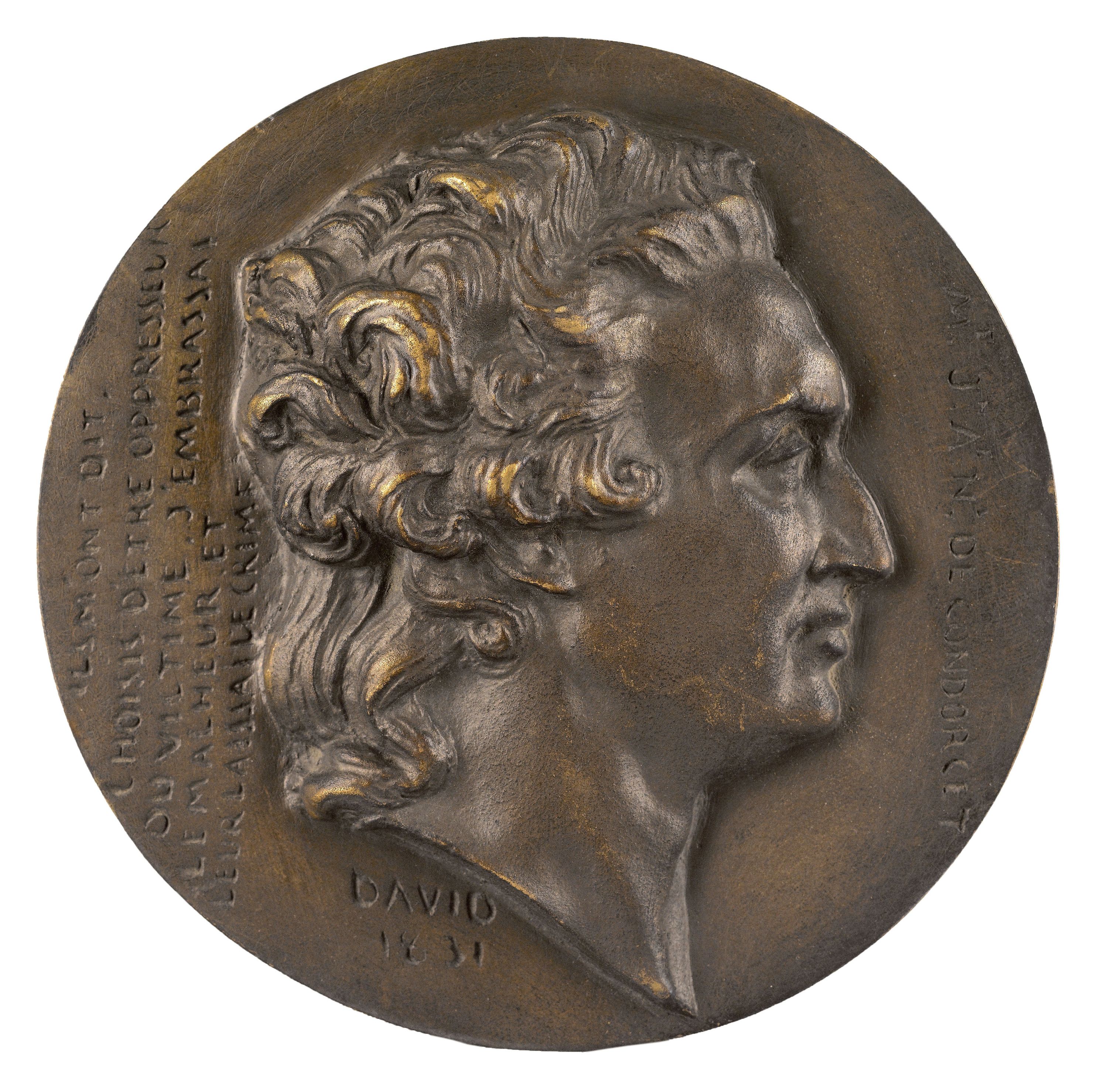 David d'Angers, Portrait de Nicolas de Caritat, marquis de Condorcet (1743-1794), philosophe, mathématicien et homme politique