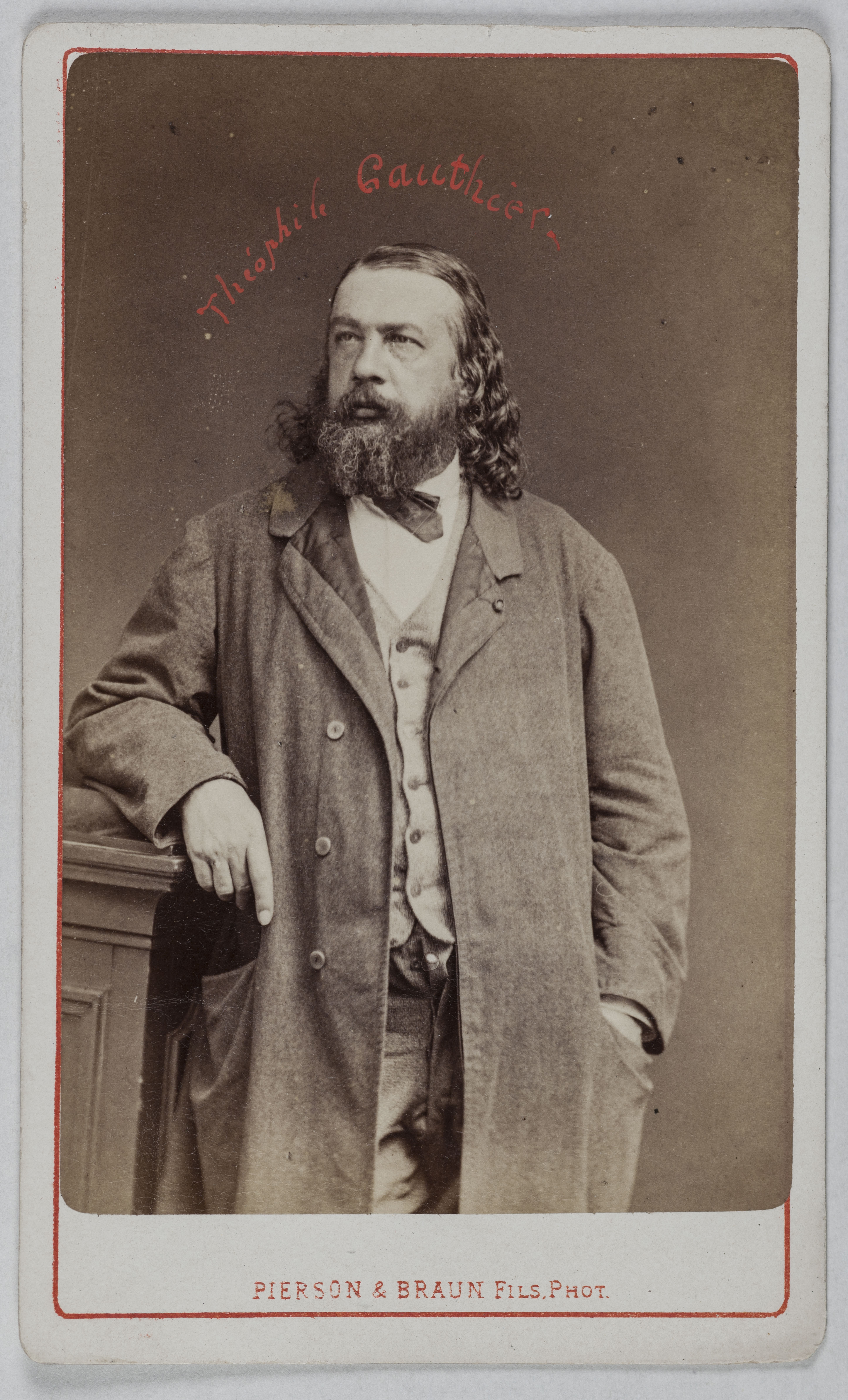 Pierson & Braun Fils, Portrait de Théophile Gautier (1811-1872), (écrivain, poète)