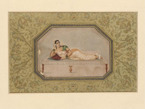 Unknown, A lady reclining