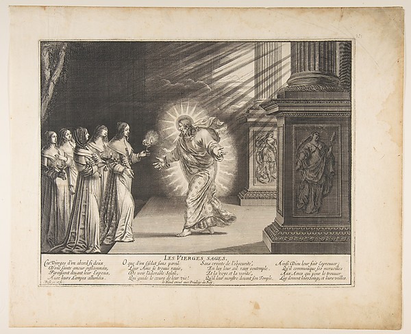 Abraham Bosse, The Wise Virgins before Christ