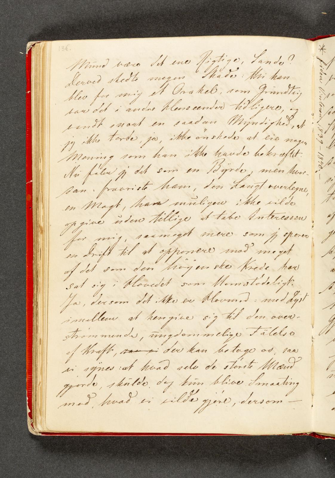 Johan Thomas Lundbye, Dagbog. Side 136