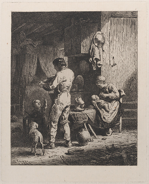Charles Jacque, The Meal