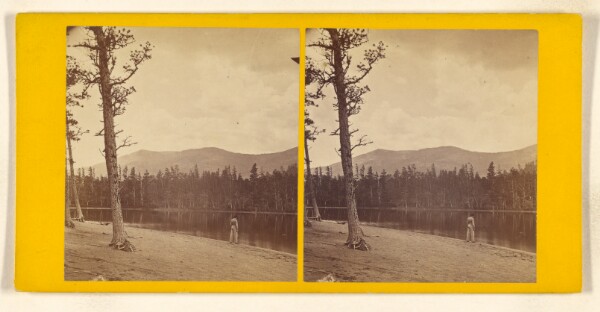 John B. Heywood, Mote Mts. from Echo Lake. [White Mountain]