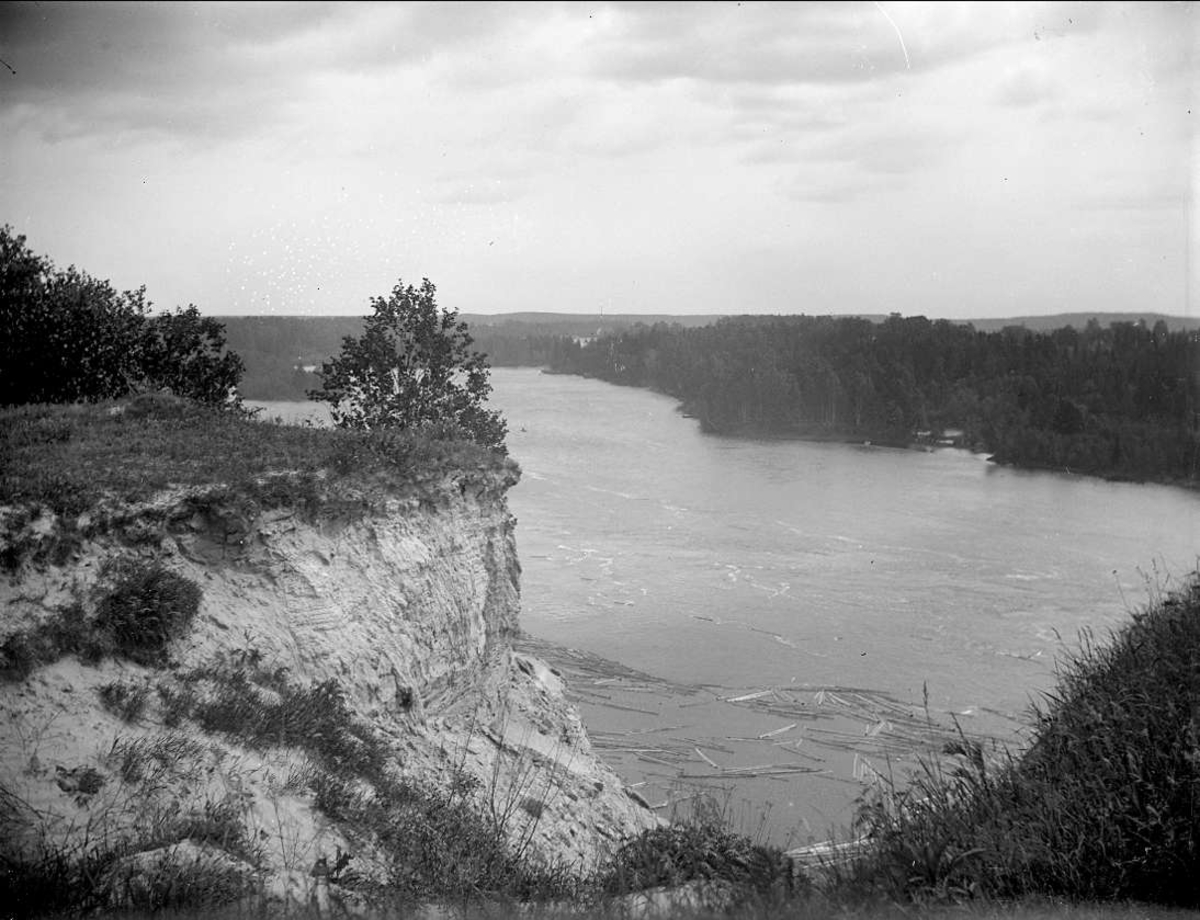 August Fredrik Schagerström, Timmer i Dalälven, Dalarna i juni 1915