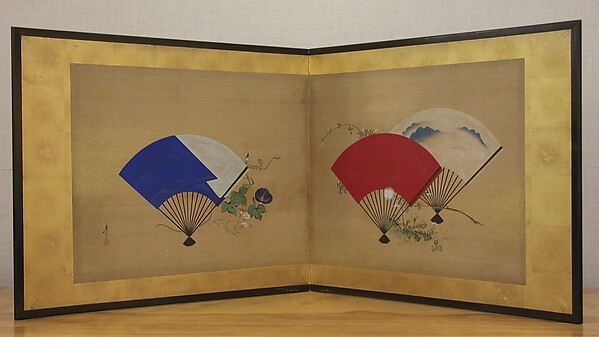Shibata Zeshin, Fans and Flowers