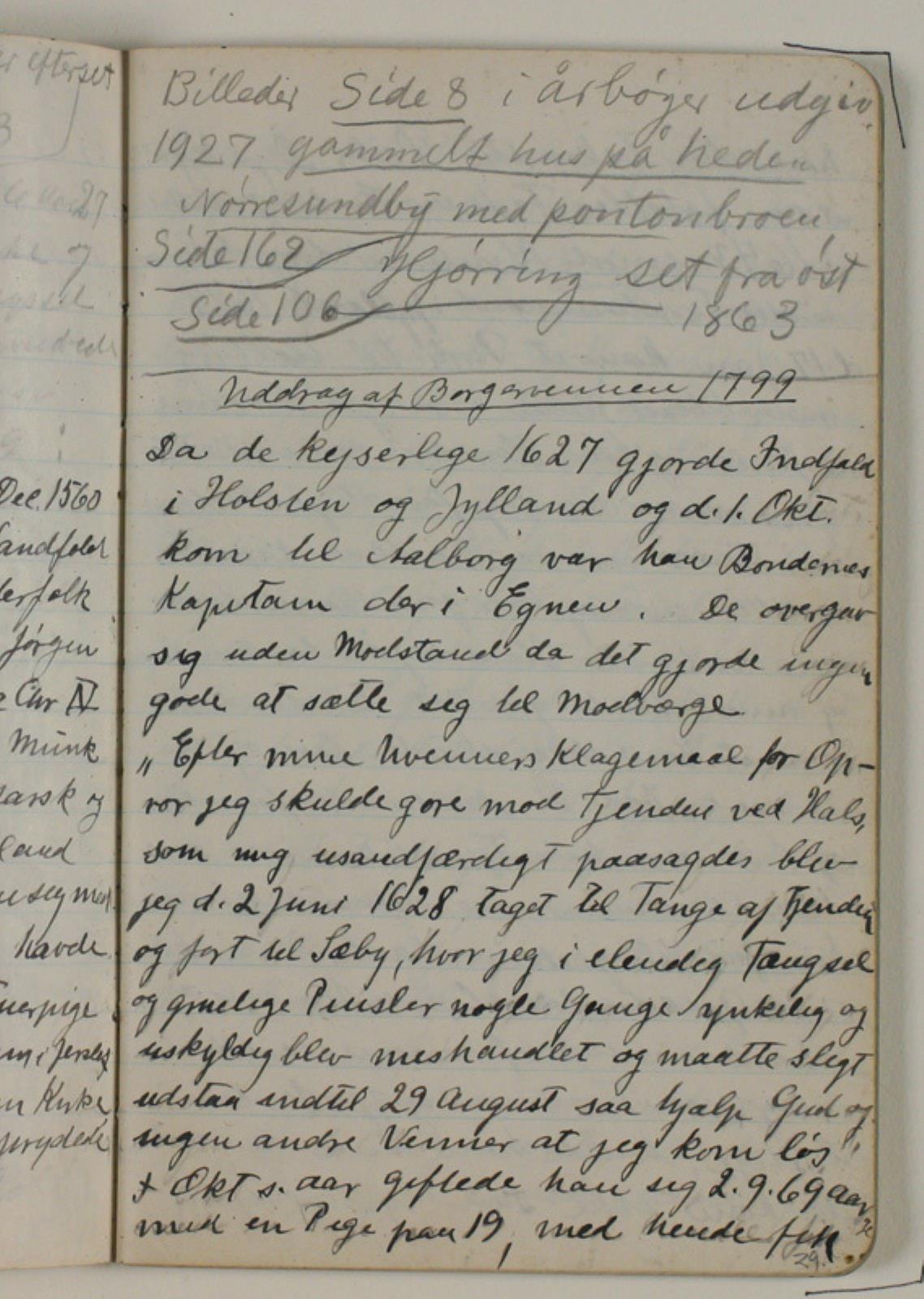 Niels Larsen Stevns, Notater vedrørende Lars Dyrskjøt. bl.a. uddrag af "Borgervennen" 1799
