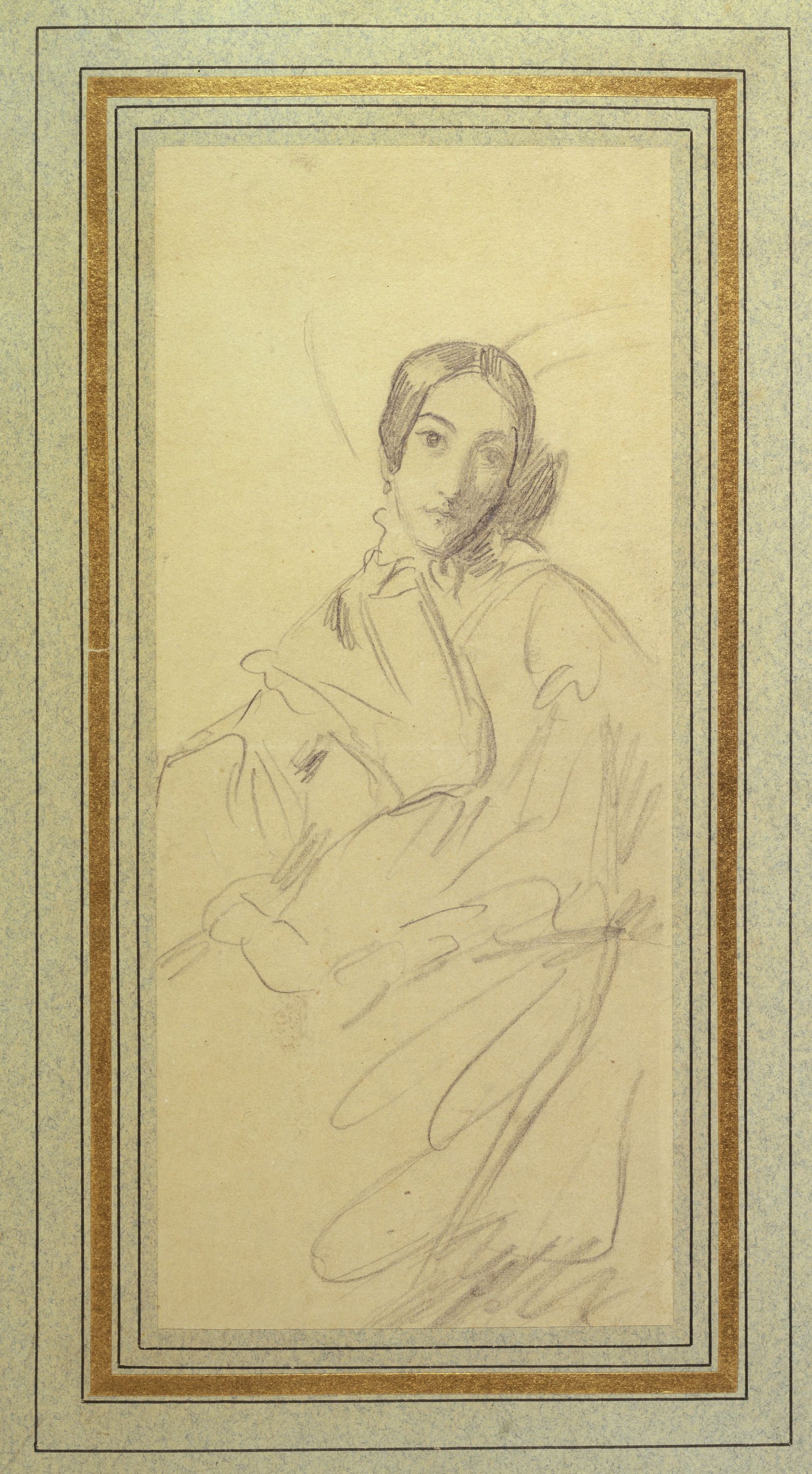 Théodore Chassériau, Portrait de Clémence Monnerot depuis Comtesse de Gobineau. (vers 1843)