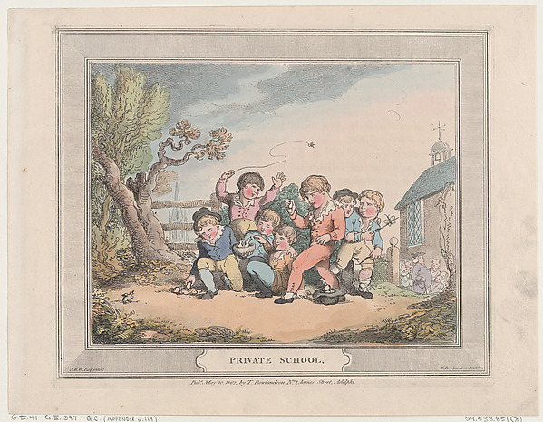 Thomas Rowlandson, Private School
