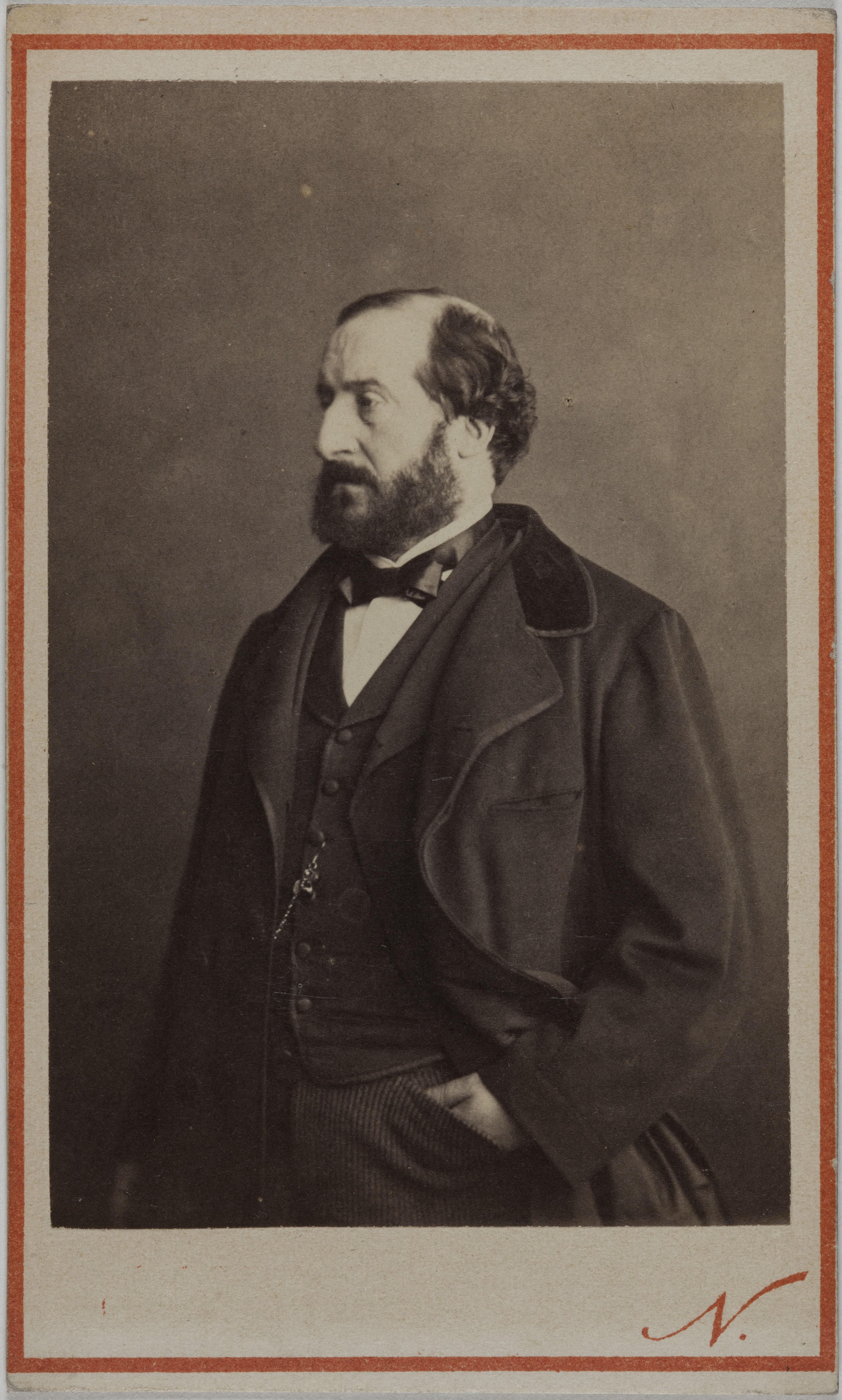 Atelier Nadar, Portrait d'Emile Augier (1820-1889), (auteur, dramaturge)
