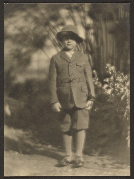 Louis Fleckenstein, [Young Boy in Garden]