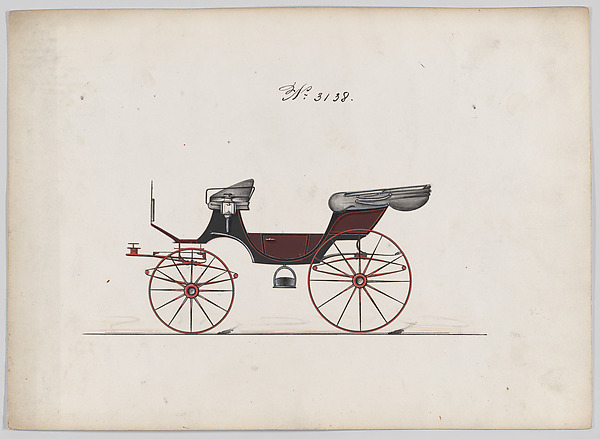 Brewster & Co., Design for Cabriolet Phaeton, no. 3138