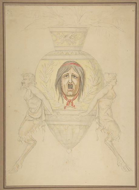 Anonymous, French, 19th century, Design for a vase