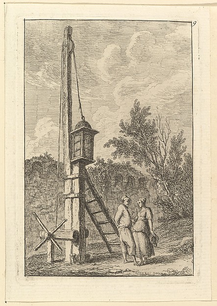Hubert Robert, Le Poteau