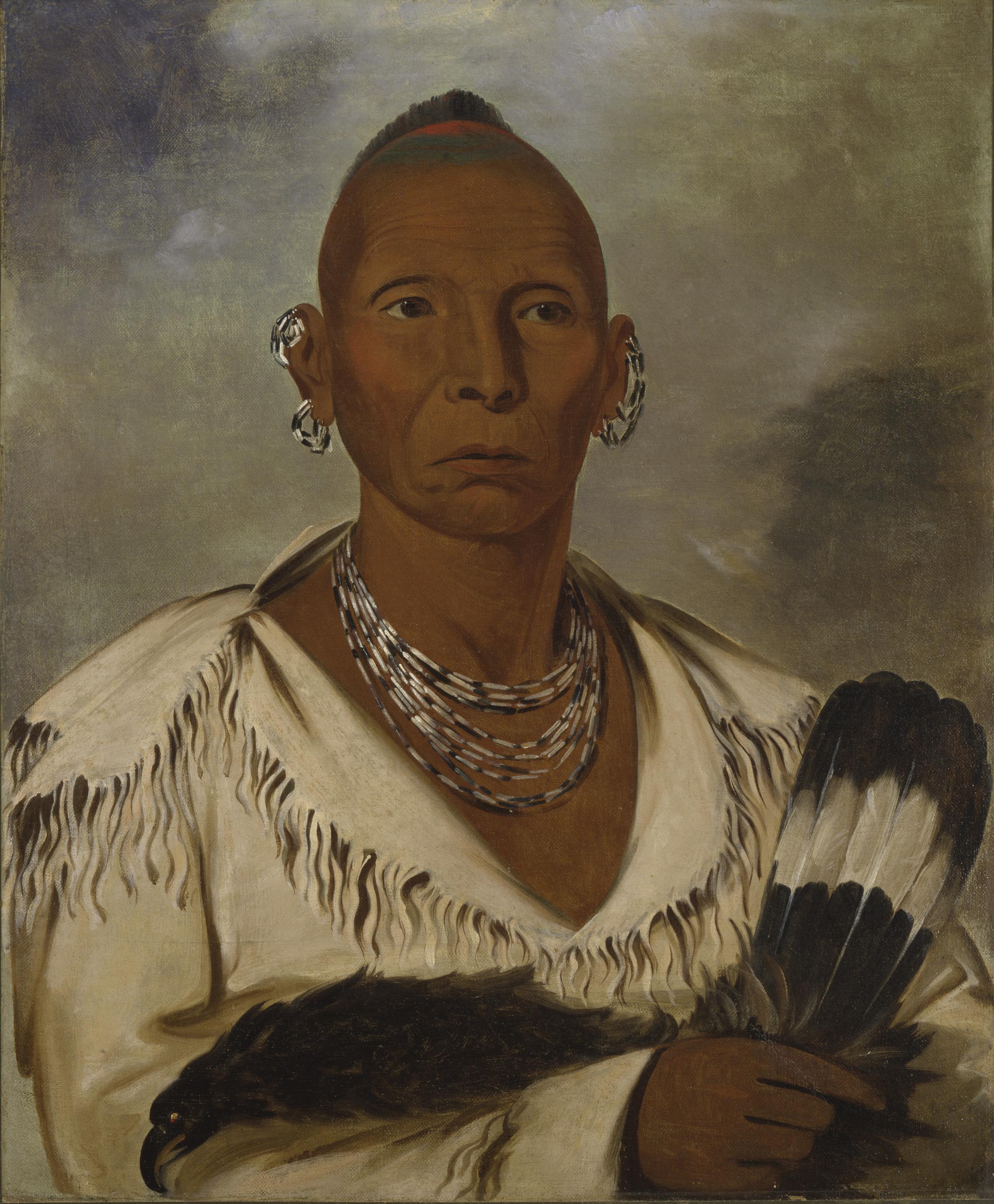 George Catlin, Múk-a-tah-mish-o-káh-kaik, Black Hawk, Prominent Sac Chief