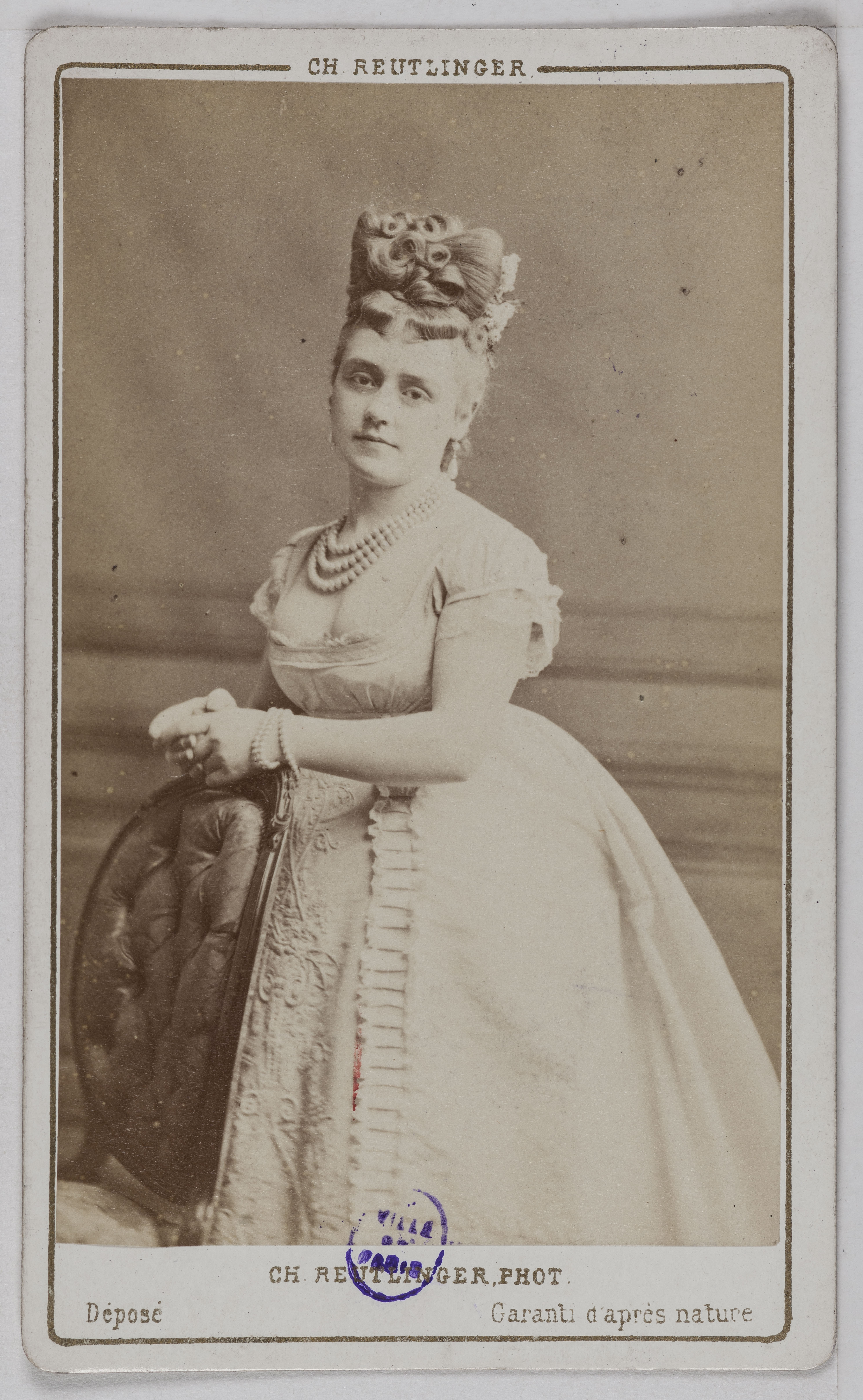 Charles Reutlinger, Portrait de Marié Paola, (1851-), (sœur de Galli et d'Irma Marié), (actrice)