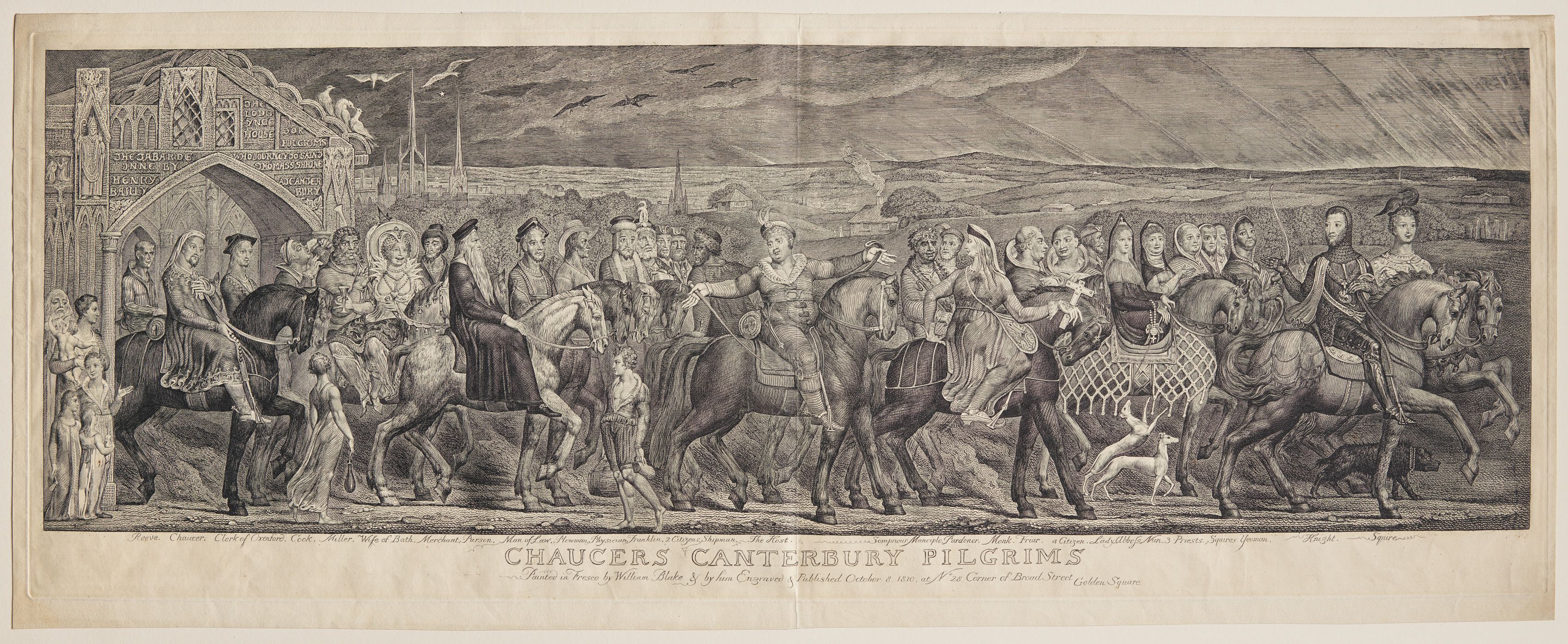 William Blake, Chaucer's Canterbury Pilgrims