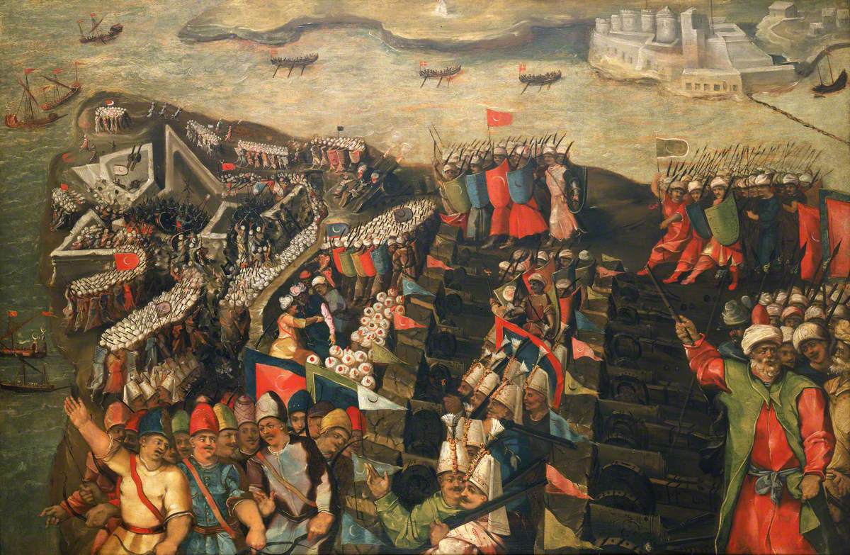 Matteo Perez d'Aleccio, The Siege of Malta: Capture of St Elmo, 23 June 1565