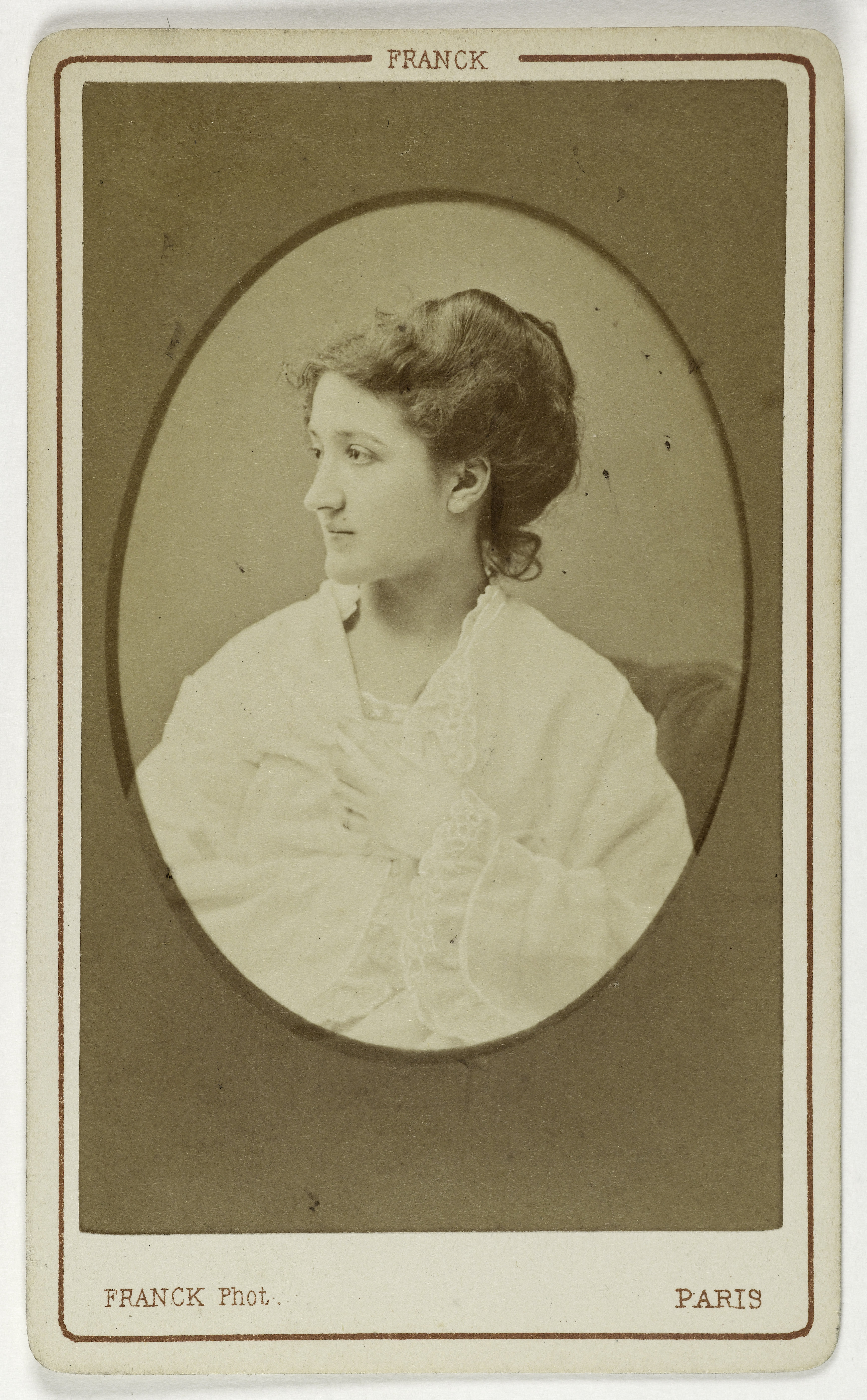 Franck, Portrait de Gérard Aug, (actrice)