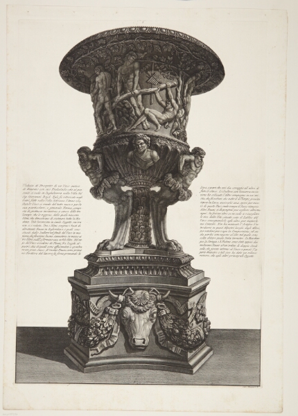 Giovanni Battista Piranesi, Samme vase som i forrige blad, set fra en anden vinkel
