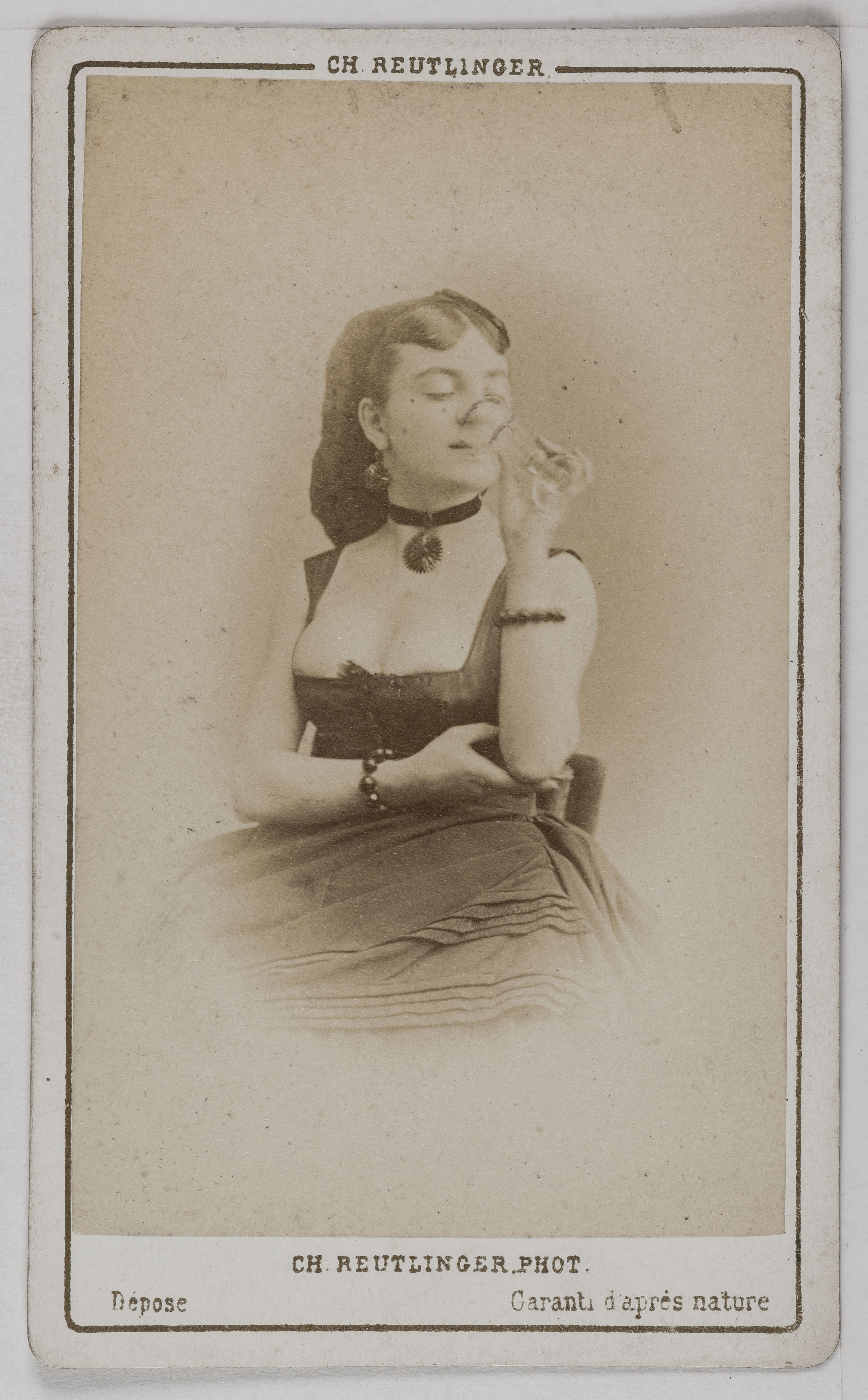 Charles Reutlinger, Portrait de Malvina, (-1866), (danseuse)