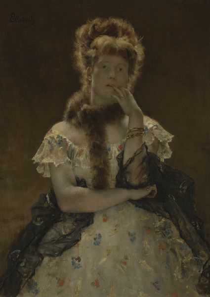 Alfred Stevens, The Parisian Sphinx