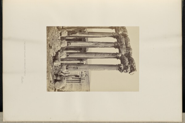 Francis Frith, The Great Pillars and Smaller Temple, Baalbec
