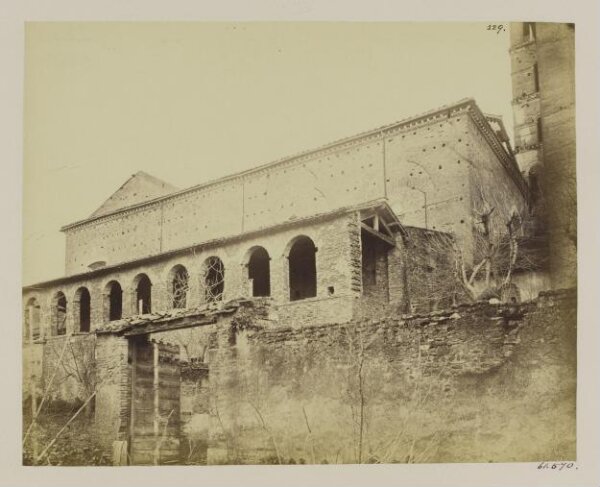 Parker, John Henry, Church of S. Croce in Gerusalemme - North Wall, c. A.D. 120; the Cornice, A.D. 1115; the Porticus or Arcade in front, c. A.D. 1600.