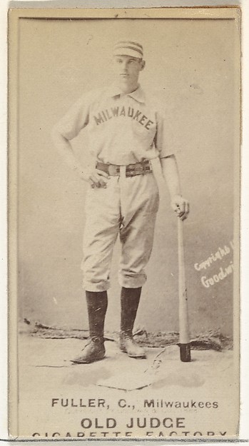 Goodwin & Company, William E. "Will" Fuller, Catcher, Milwaukee, from the Old Judge series (N172) for Old Judge Cigarettes