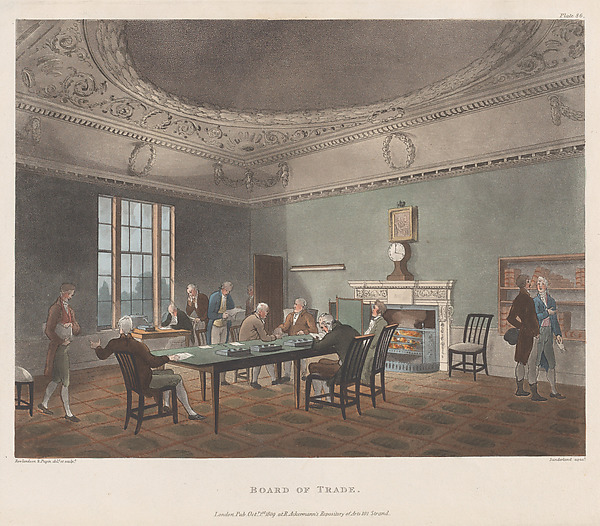 Thomas Rowlandson, Board of Trade