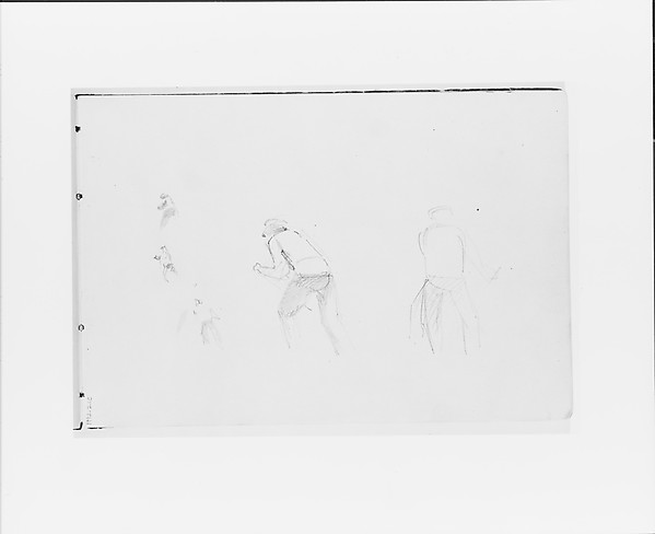 William Trost Richards, Studies of Field Laborers (from Sketchbook VII)