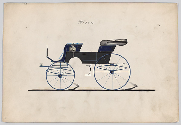 Brewster & Co., Design for 2 seat Phaeton, no. 3038
