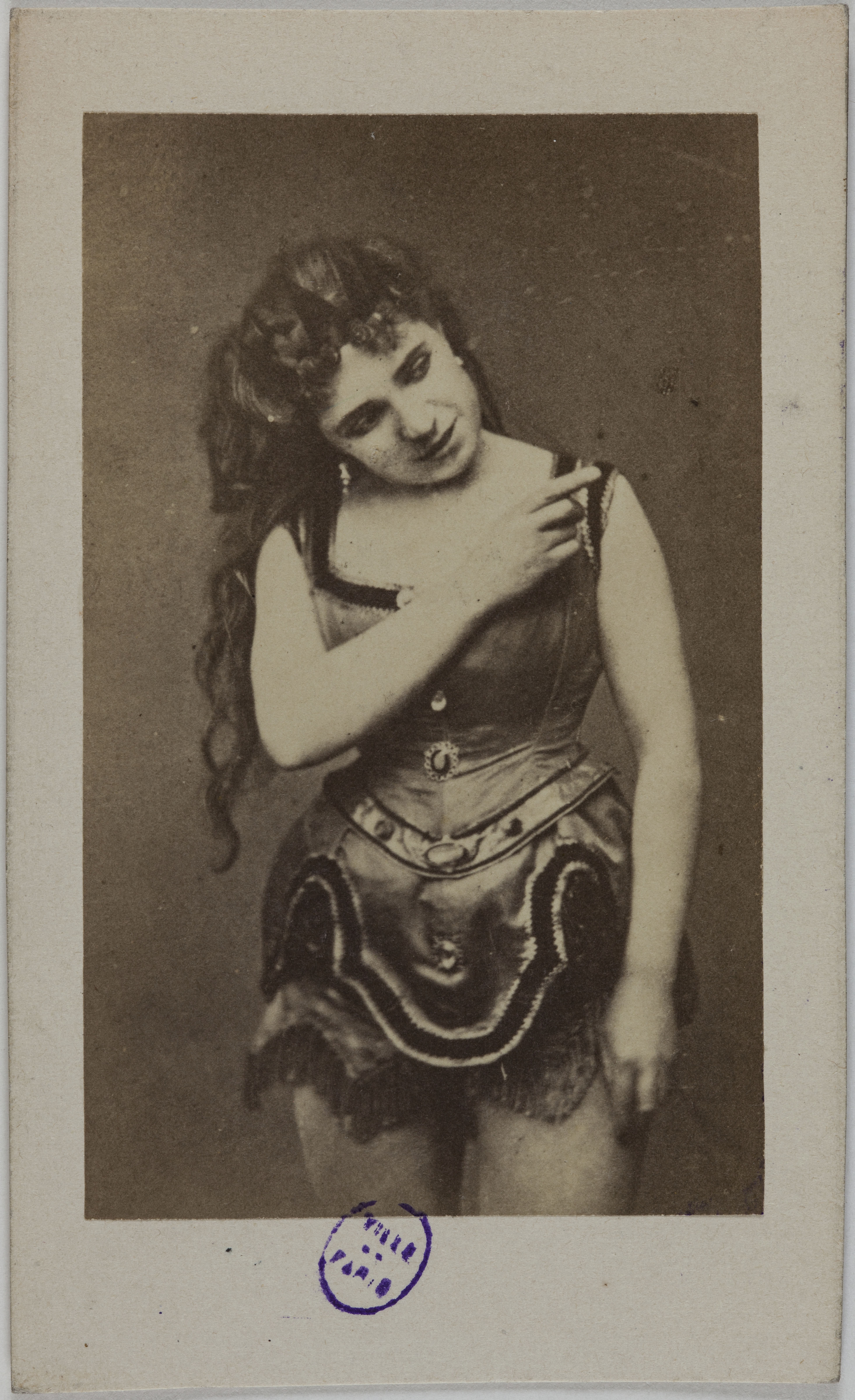 Anonyme, Portrait d’Augustine (actrice au Théâtre des Bouffes)