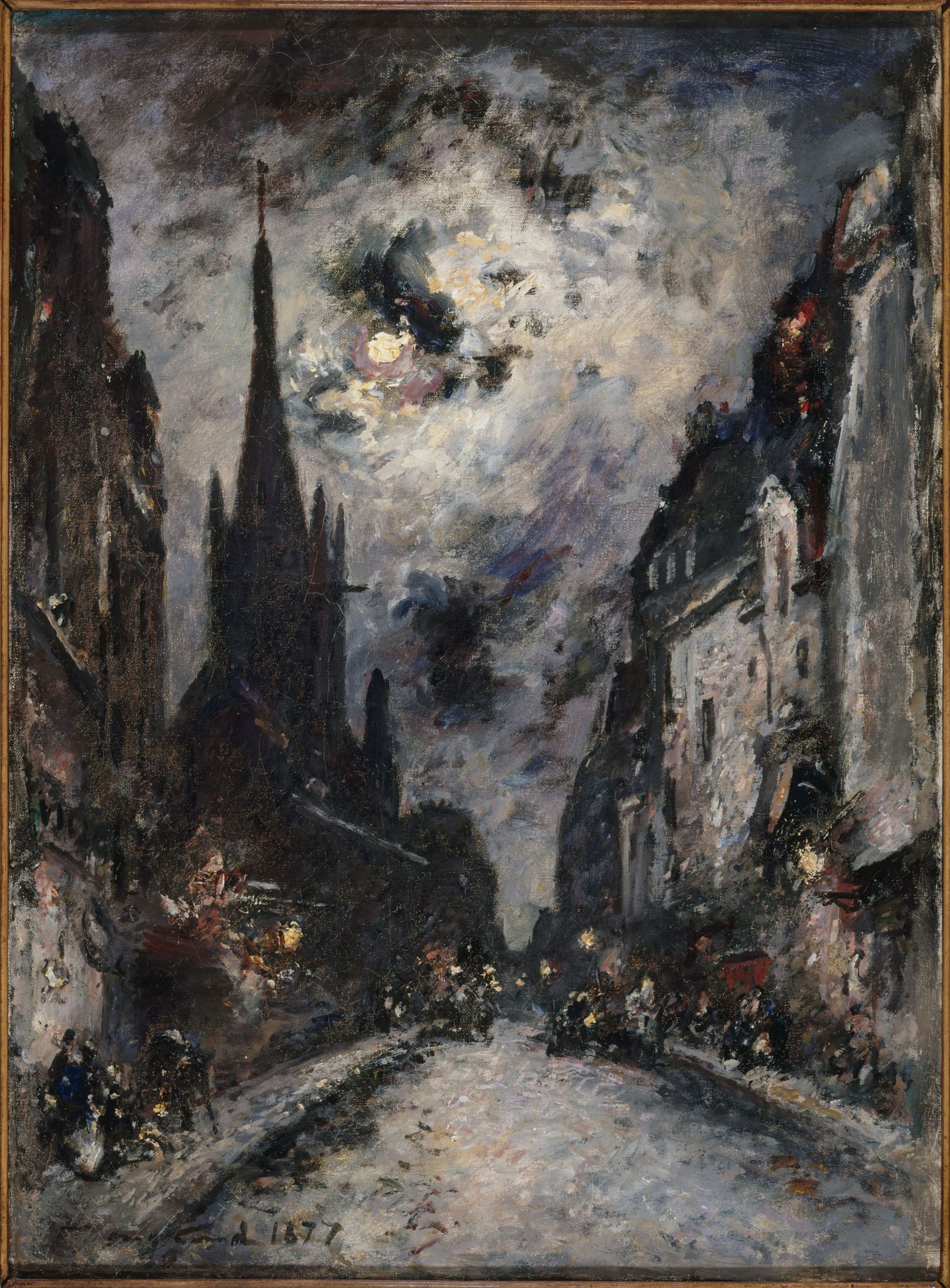 Johan Barthold Jongkind, La Rue Saint-Séverin, actuel 5ème arrondissement
