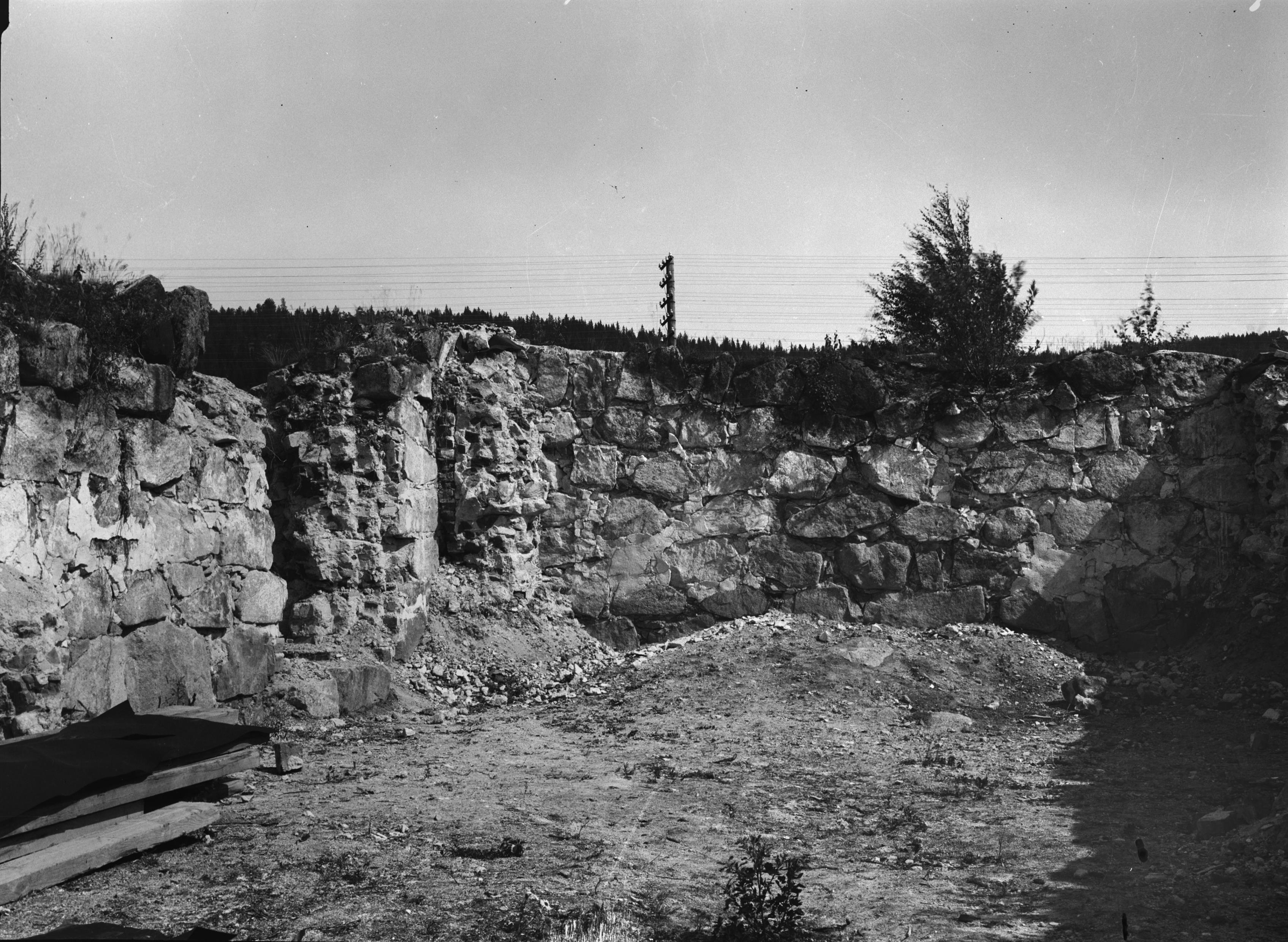 Bertil Berthelson, Bjärtrå kyrkoruin