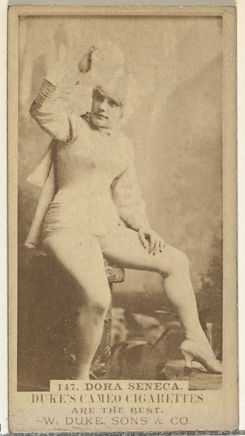 W. Duke, Sons & Co., Card Number 147, Dora Seneca, from the Actors and Actresses series (N145-5) issued by Duke Sons & Co. to promote Cameo Cigarettes